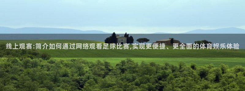 线上观赛:简介如何通过网络观看足球比赛,实现更便捷、更全面的体育娱乐体验